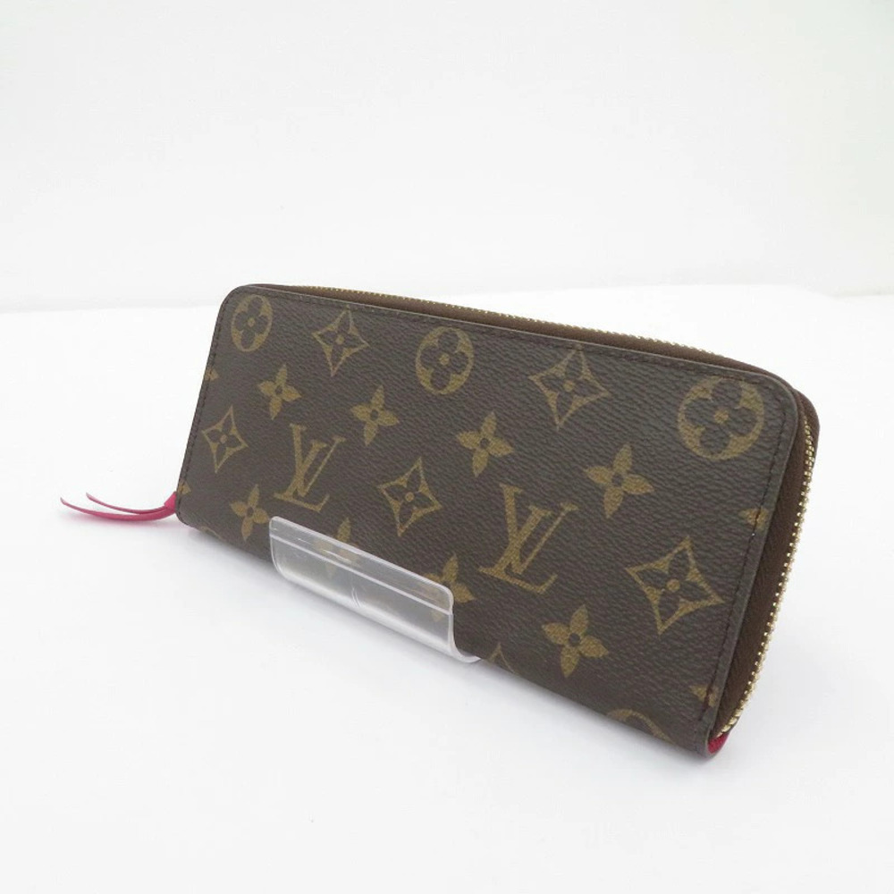 LOUIS VUITTON Portefeuille Clemence Monogram Long Wallet Brown